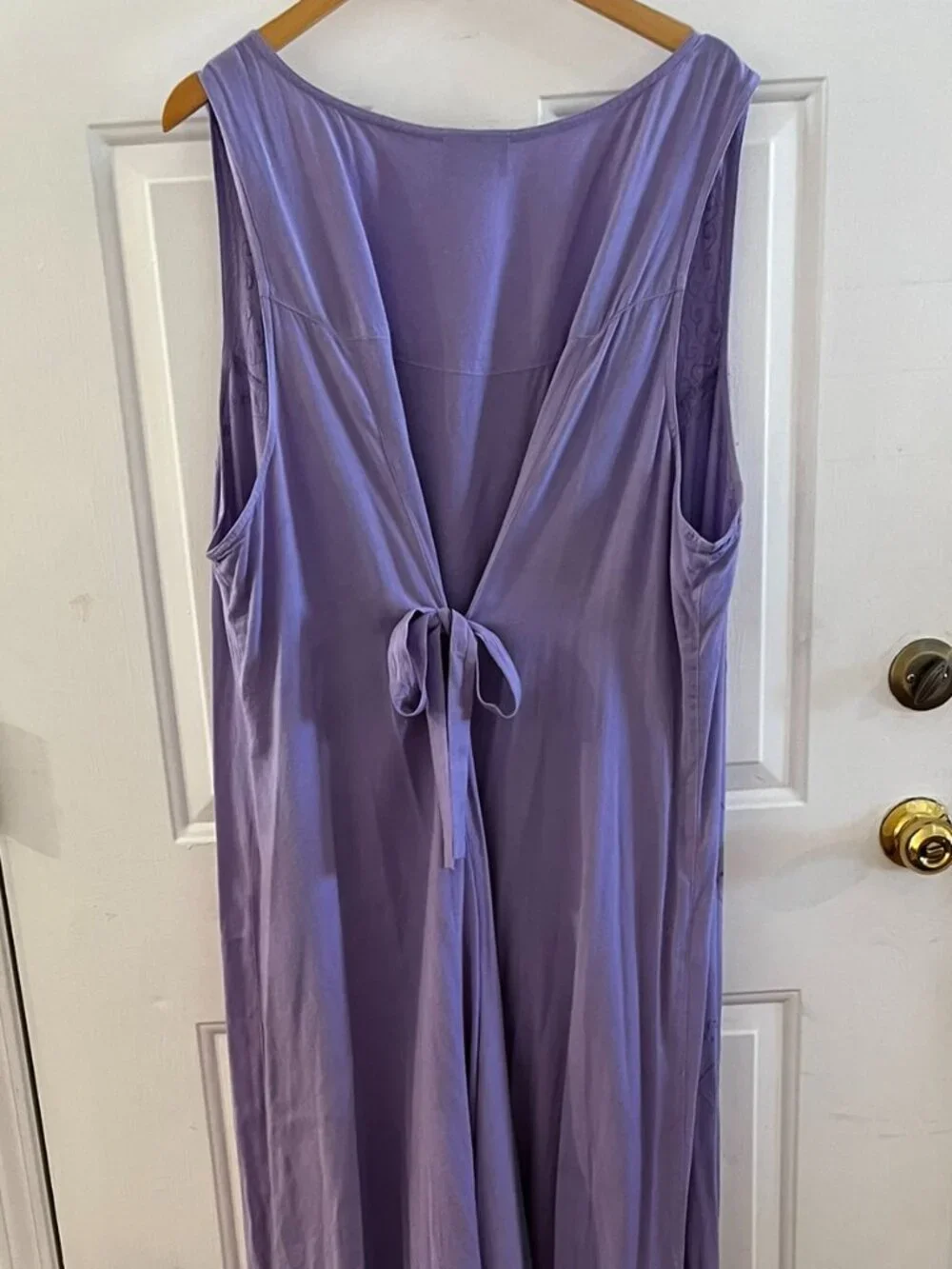Holy Clothing Woman's Plus-Size Purple Boho Bohemian Hippie Maxi Dress Sz 5x - Picture 2 of 8
